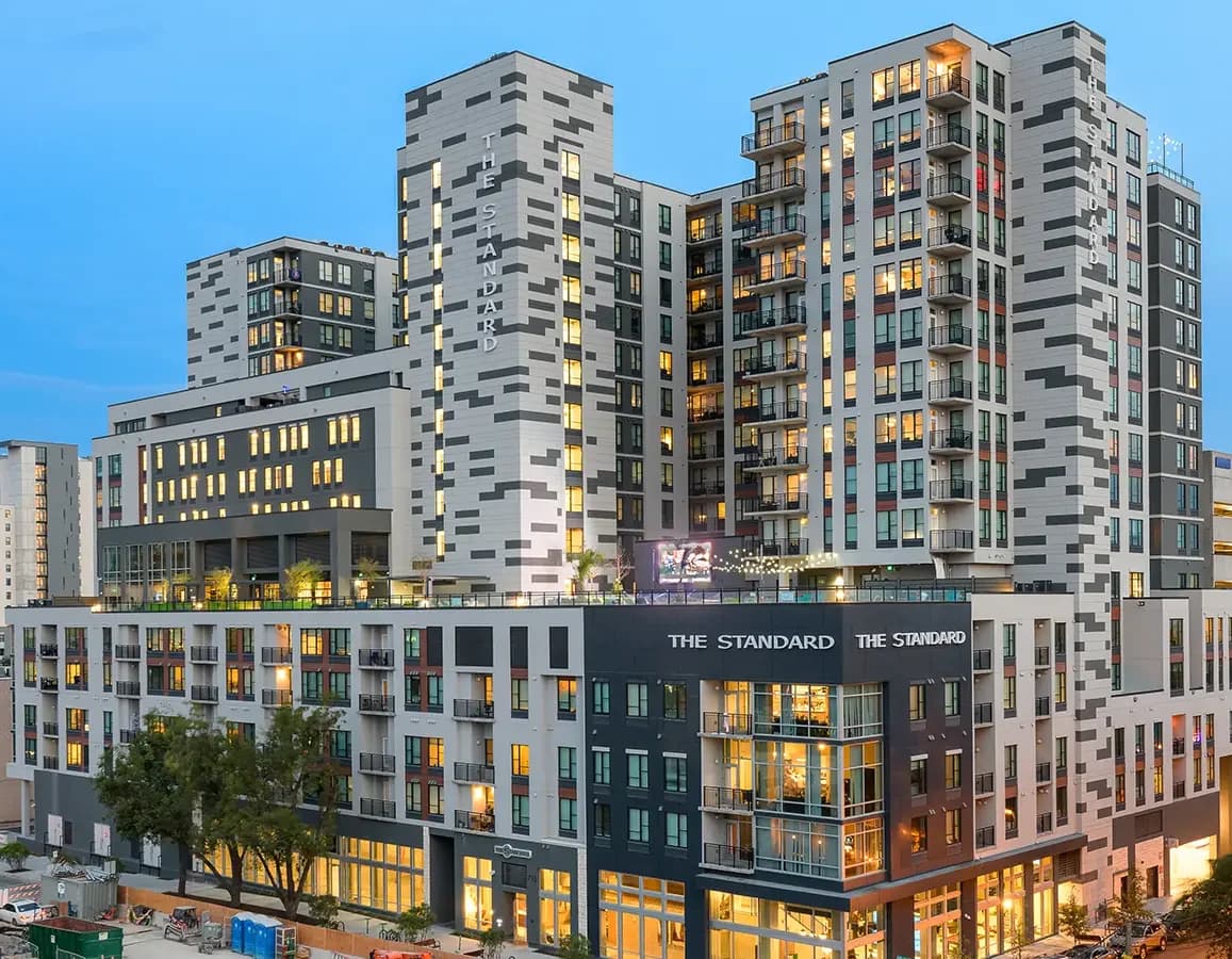 Student housing high-rise prepared for move-in by Undergrads