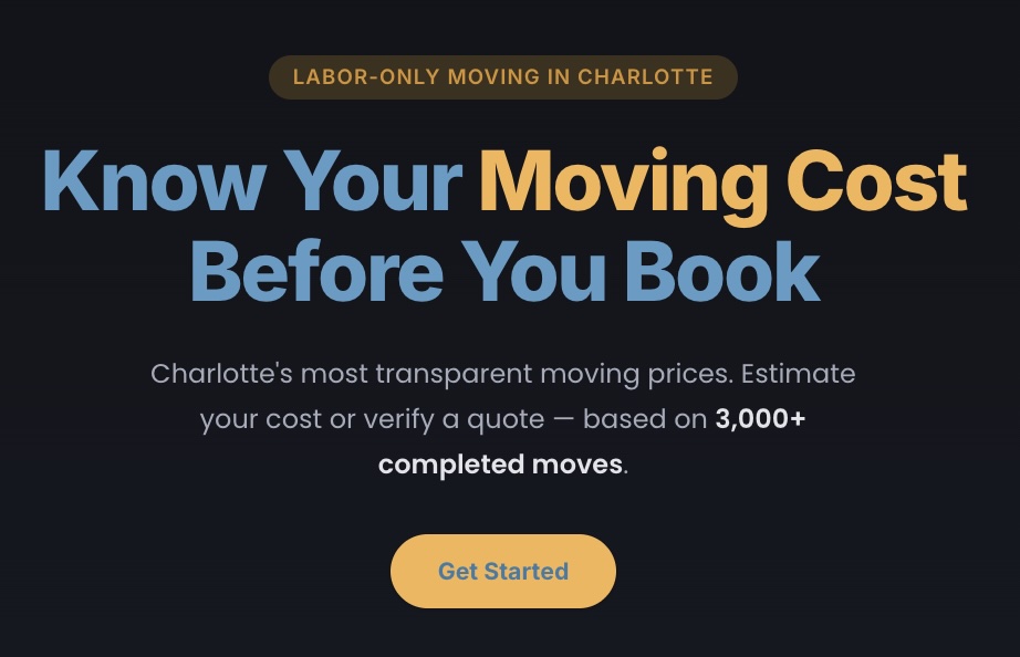 Charlotte Move Calculator | Quote Verified | Undergrads Moving